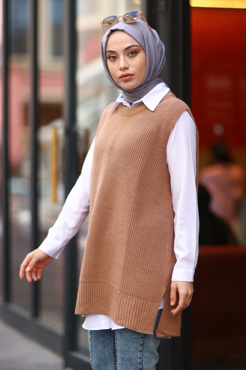 Bevis Camel Süveter