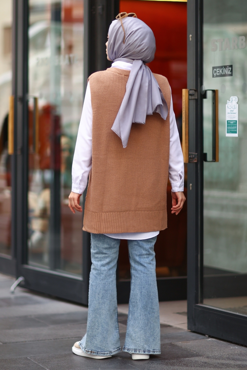 Bevis Camel Süveter