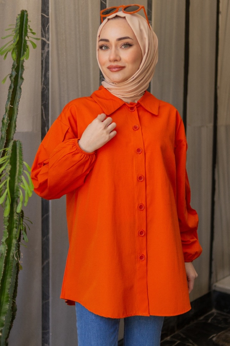 Biena Turuncu Tunik