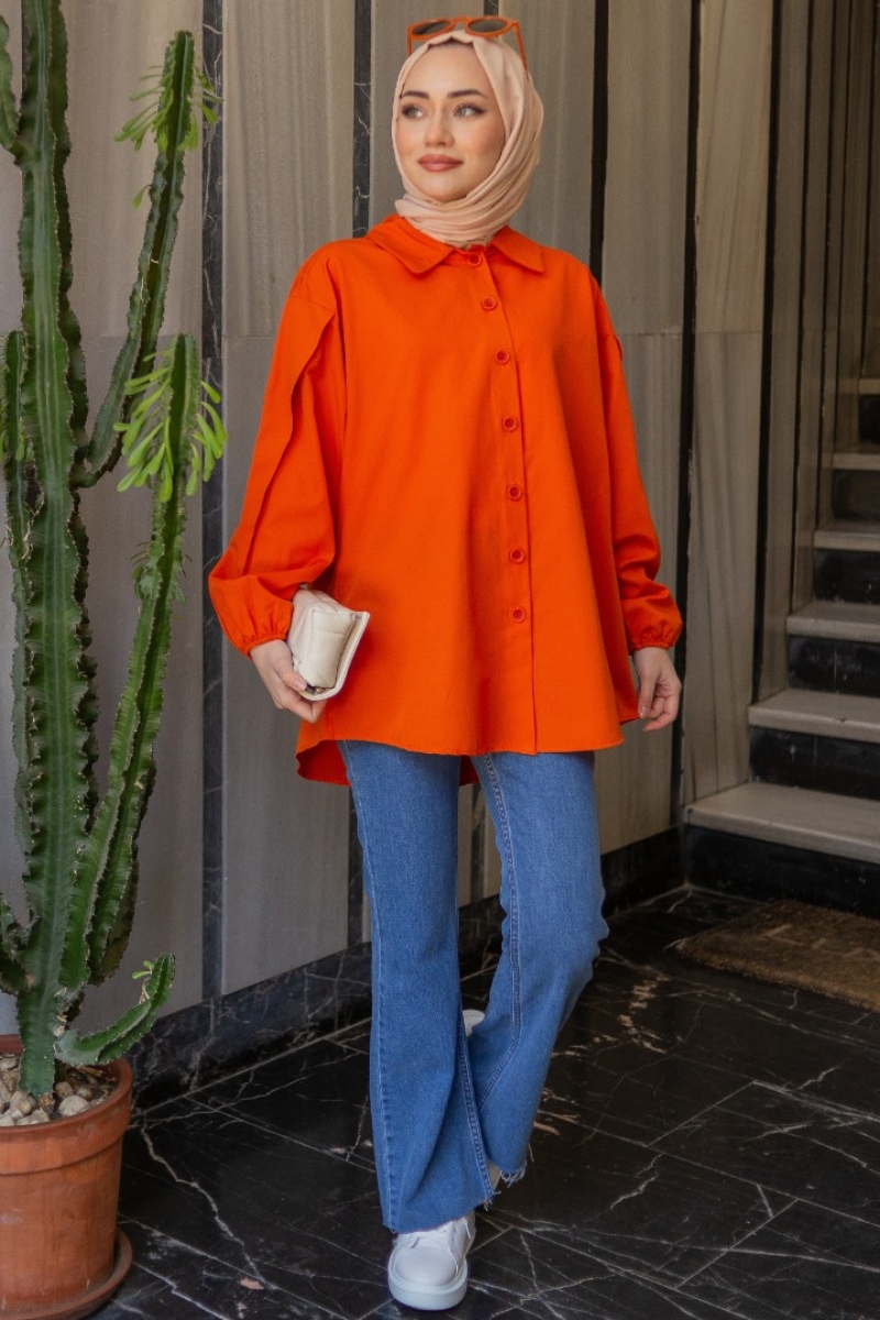 Biena Turuncu Tunik