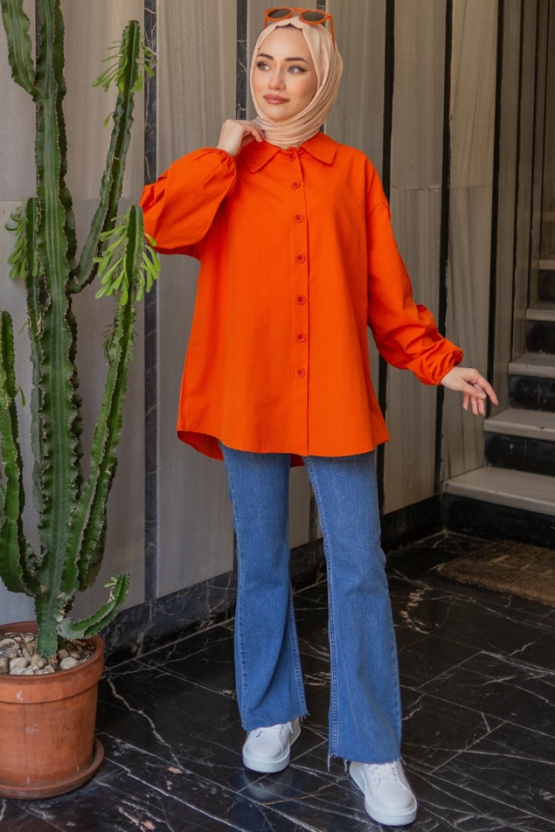 Biena Turuncu Tunik
