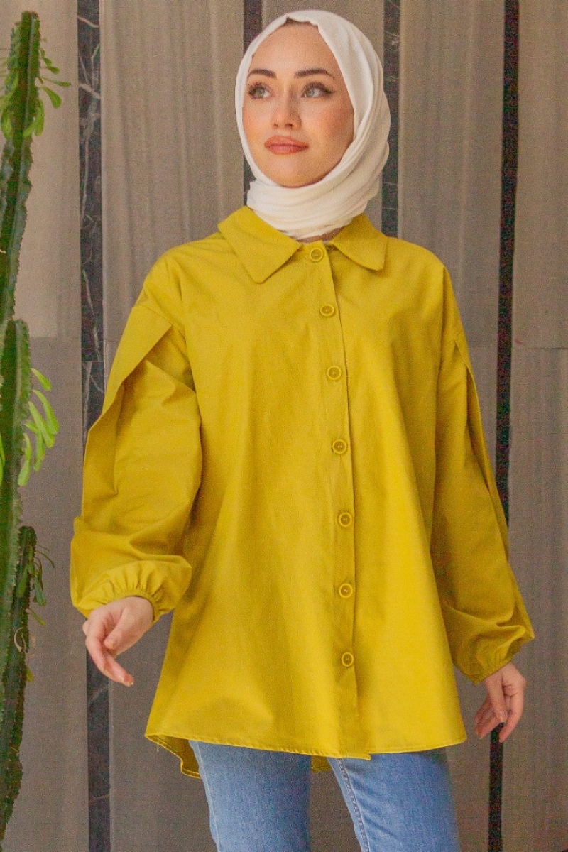 Biena Yağ Yeşili Tunik