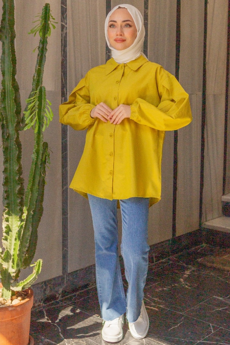 Biena Yağ Yeşili Tunik