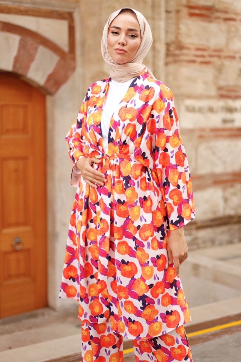 Bonart Beyaz Kimono