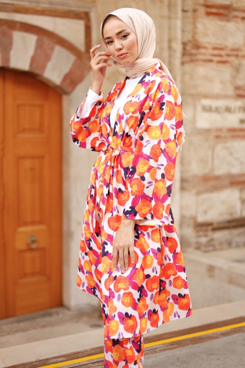 Bonart Beyaz Kimono