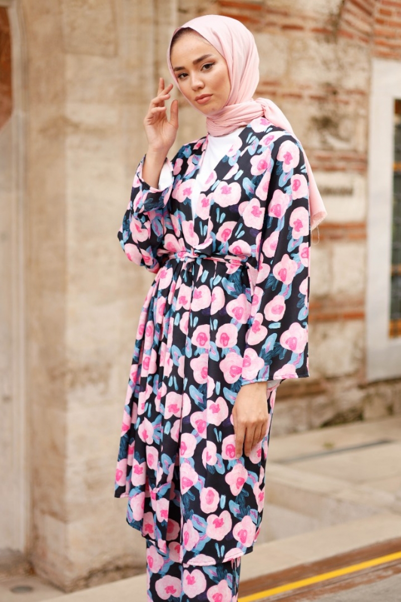 Bonart Siyah Kimono