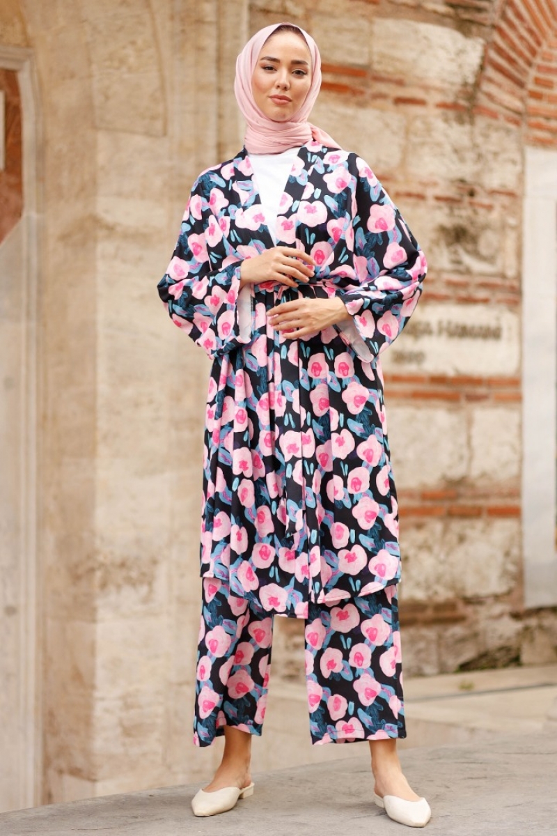 Bonart Siyah Kimono