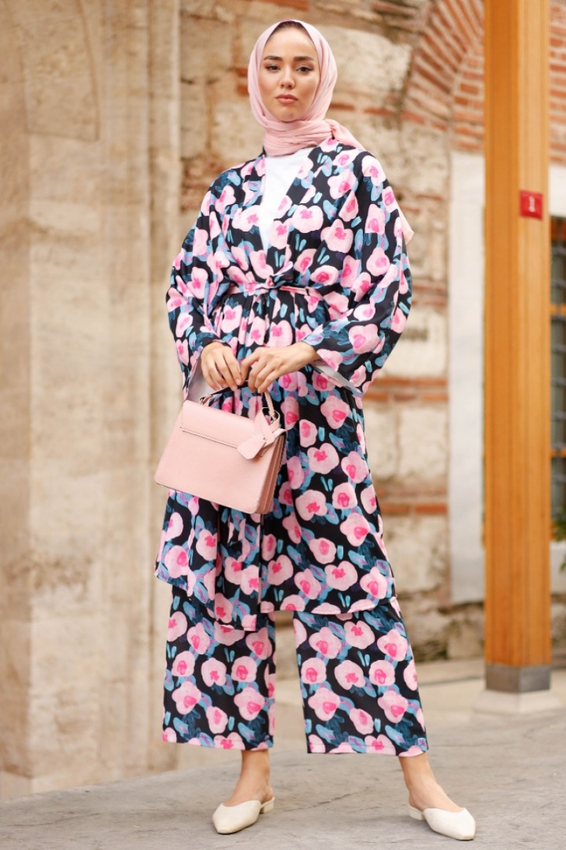 Bonart Siyah Kimono