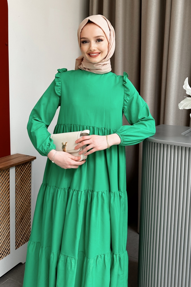 Bondia Yeşil Elbise
