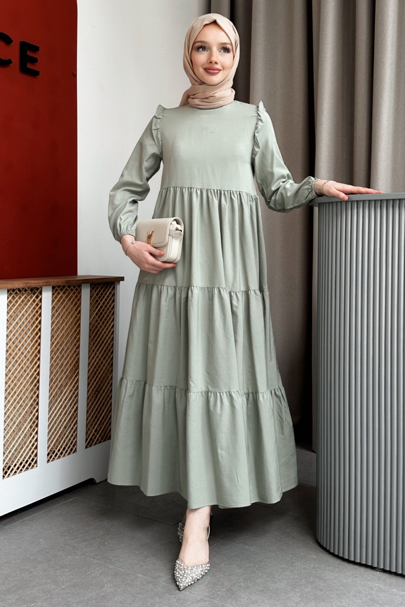 Bondia Mint Yeşili Elbise