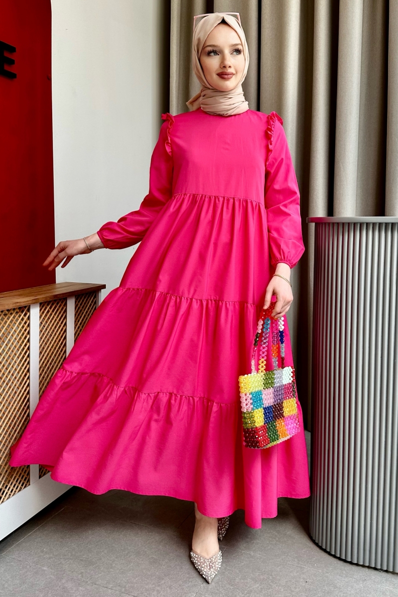 Bondia Pembe Elbise
