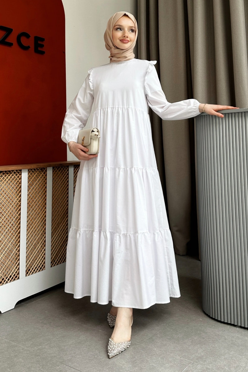 Bondia Beyaz Elbise