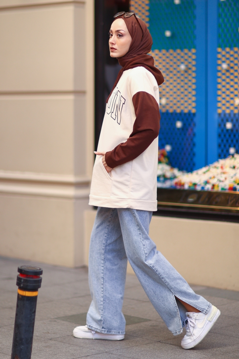 Boston Kahverengi Sweat