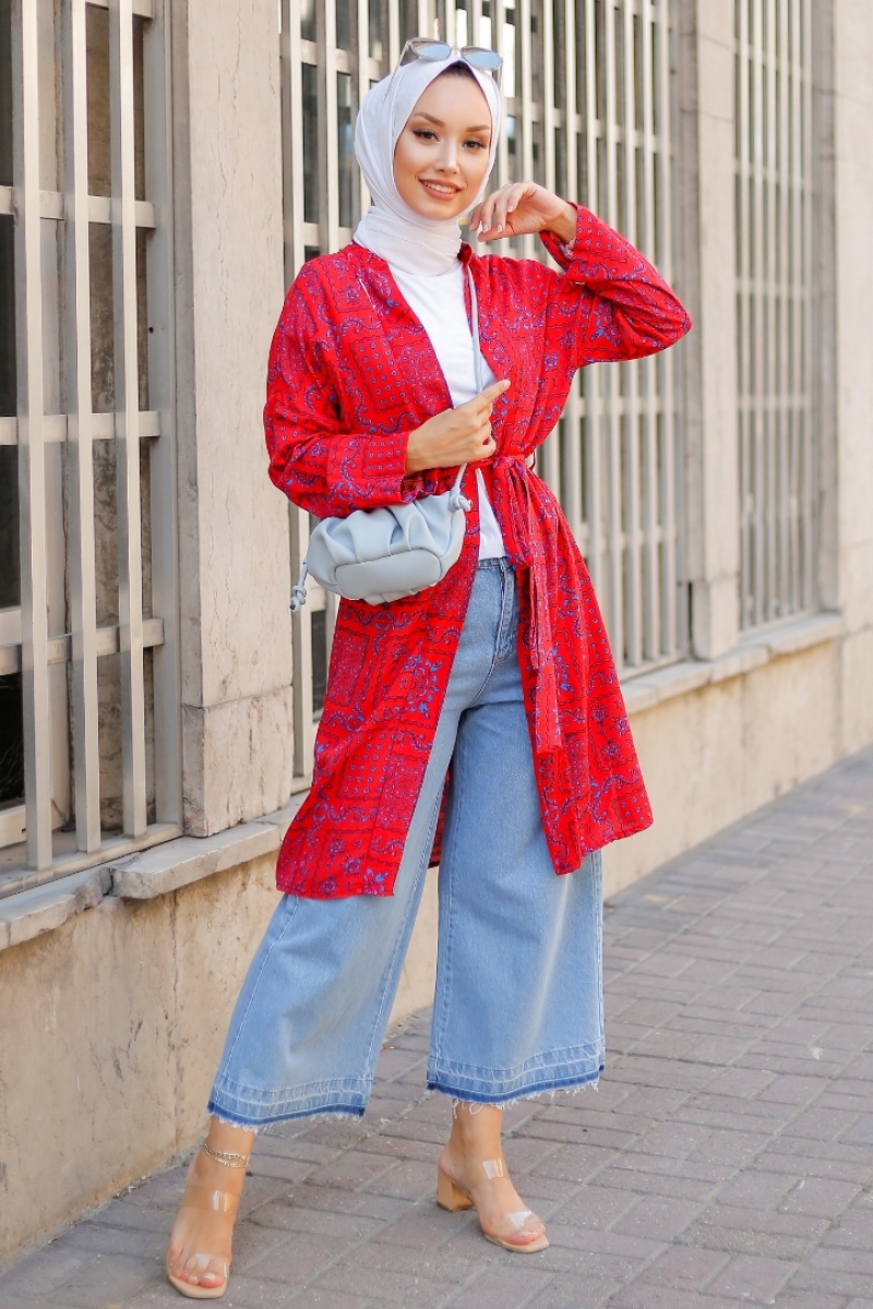 Caen Kırmızı Kimono