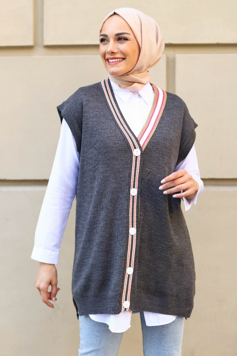 Cairo Antrasit Yelek