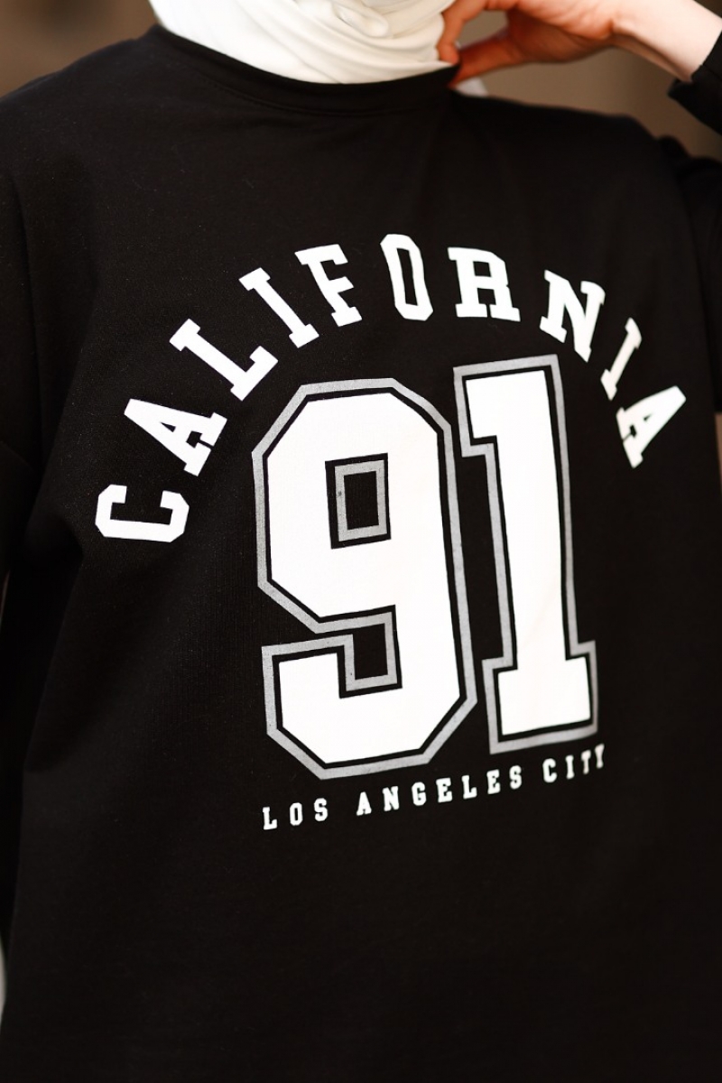 California Siyah Sweat