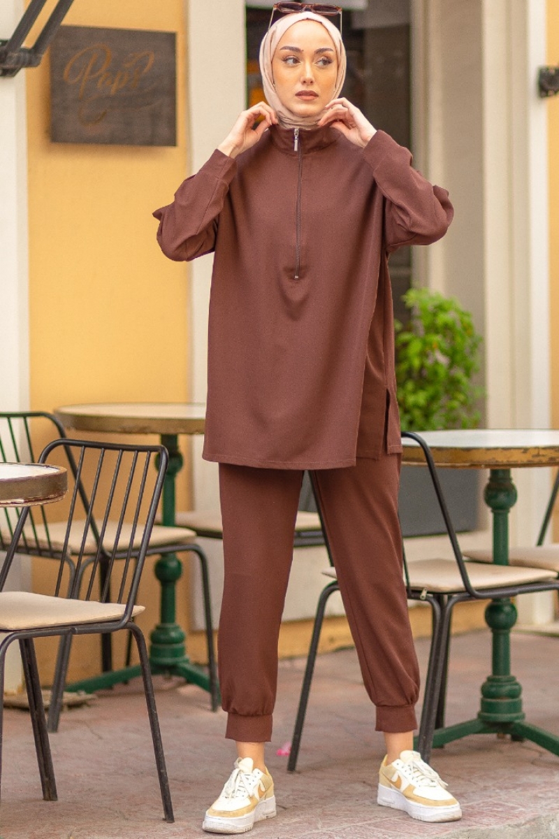 Camelia Kahverengi Takım