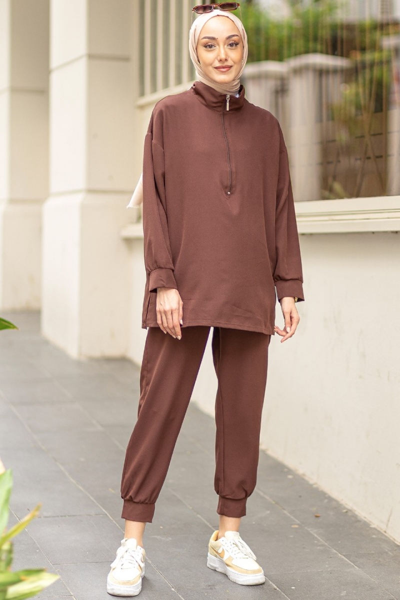 Camelia Kahverengi Takım