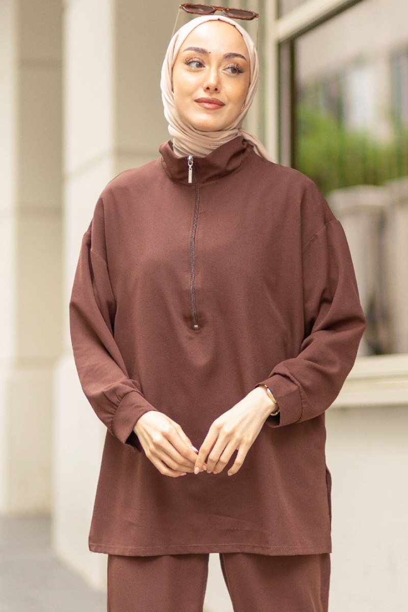 Camelia Kahverengi Takım