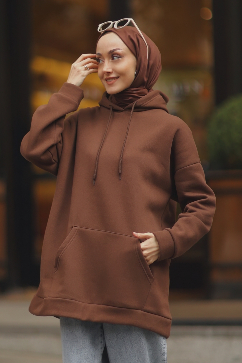 Camera Kahverengi Sweat