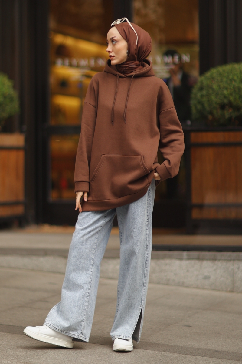 Camera Kahverengi Sweat