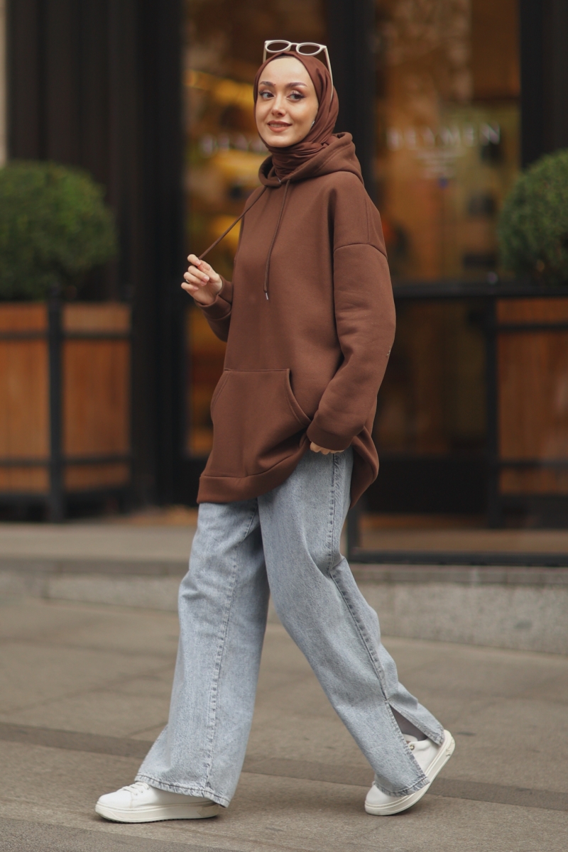 Camera Kahverengi Sweat