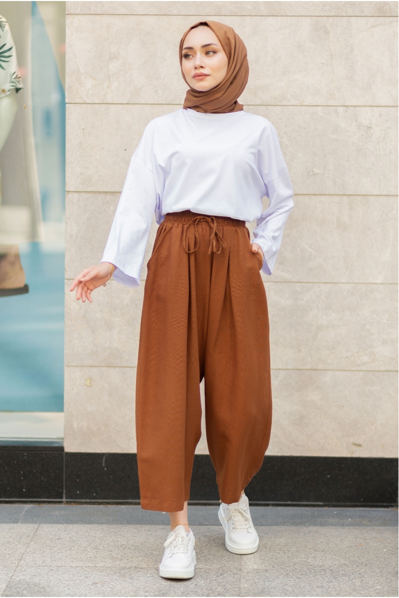 Carina Acı Kahverengi Pantolon