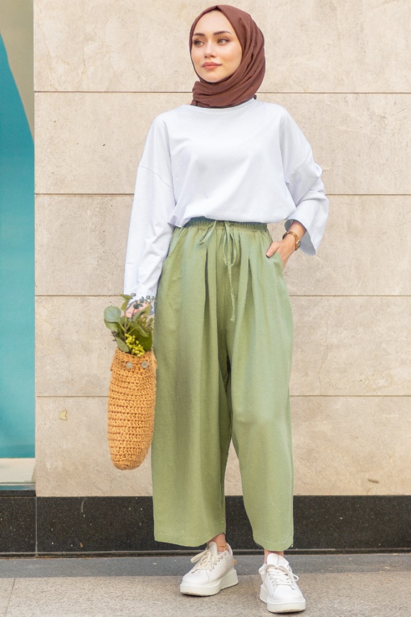 Carina Mint Yeşili Pantolon