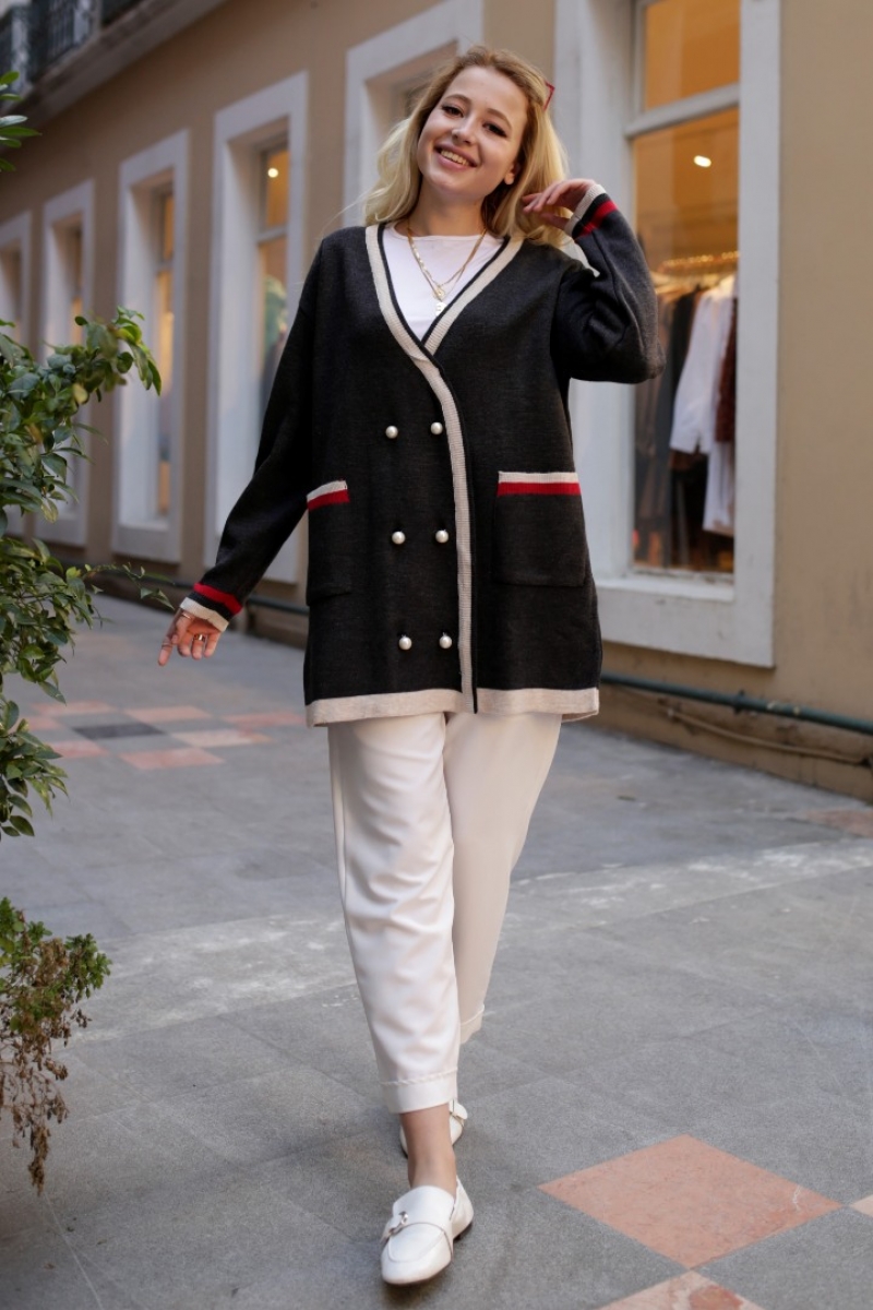 Carol Füme Triko Hırka