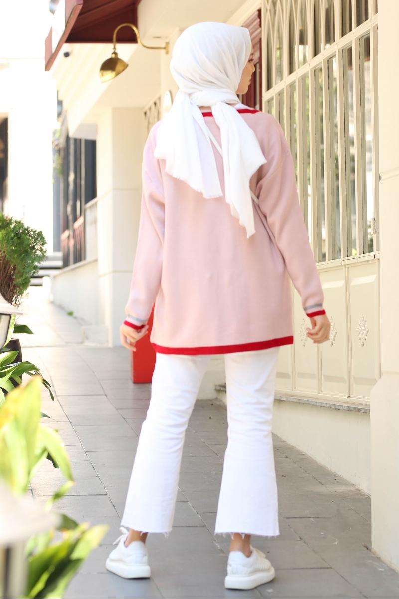 Carol Pudra Triko Hırka