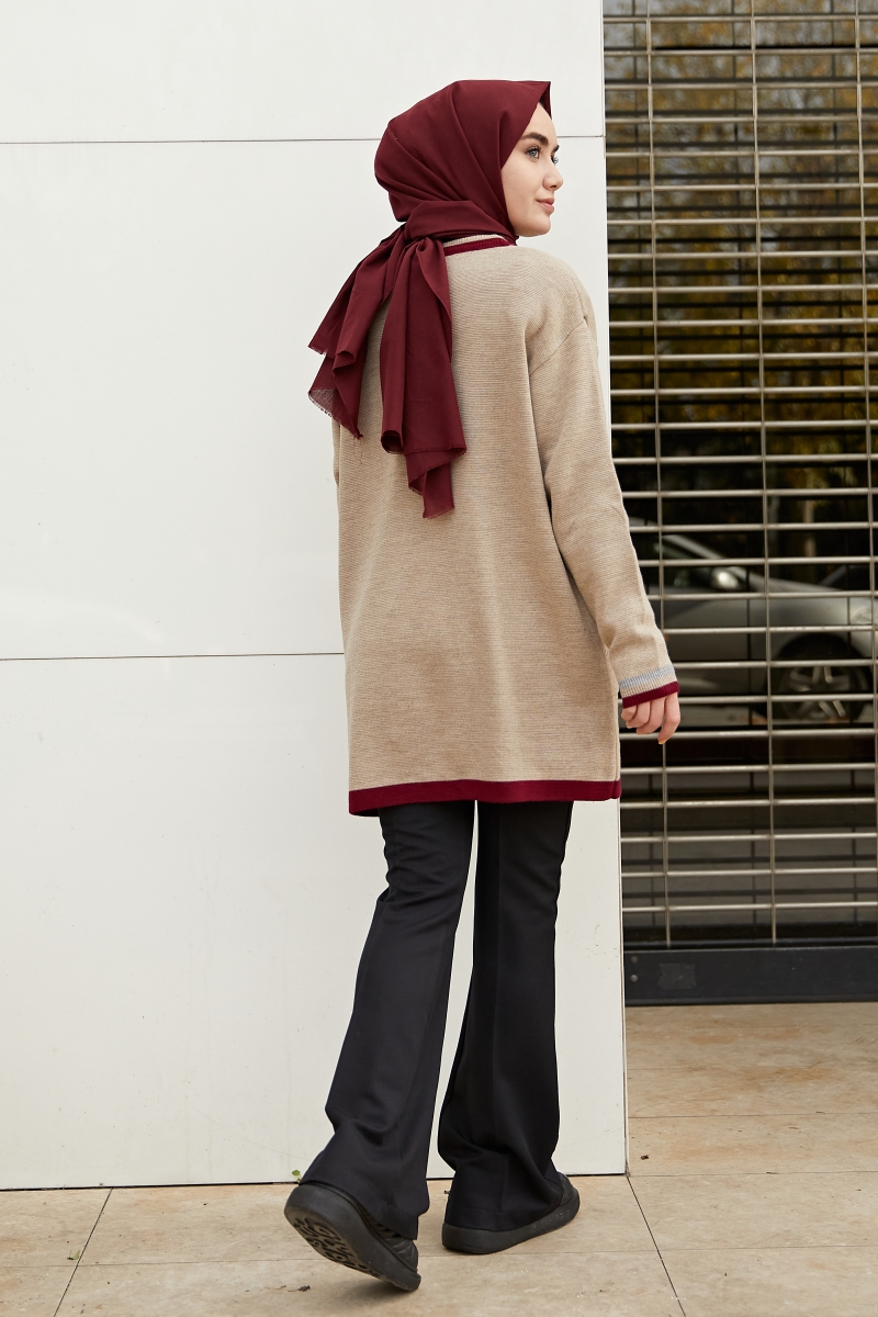 Carol Bej Triko Hırka