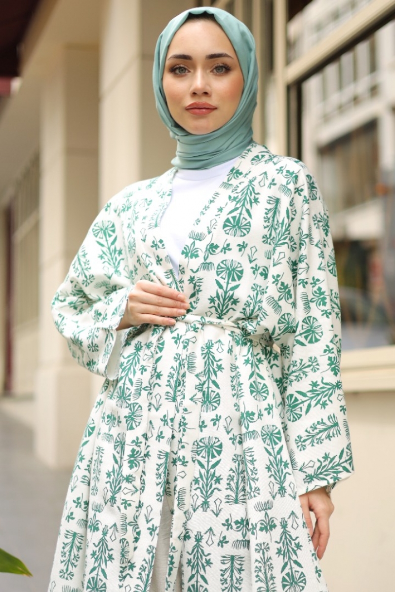 Cedric Yeşil Kimono