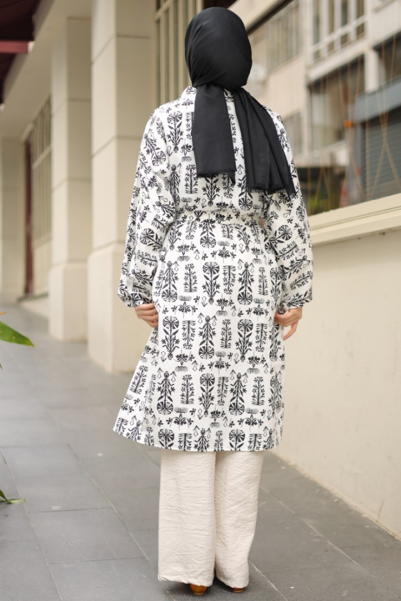 Cedric Siyah Kimono