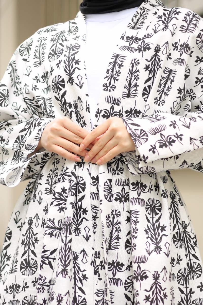 Cedric Siyah Kimono