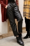 Change Siyah Deri Pantolon