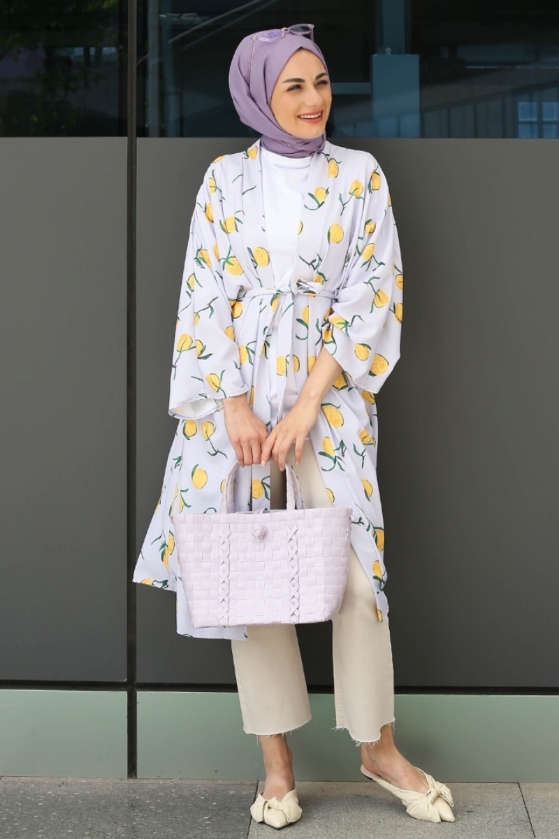 Citrus Lila Kimono