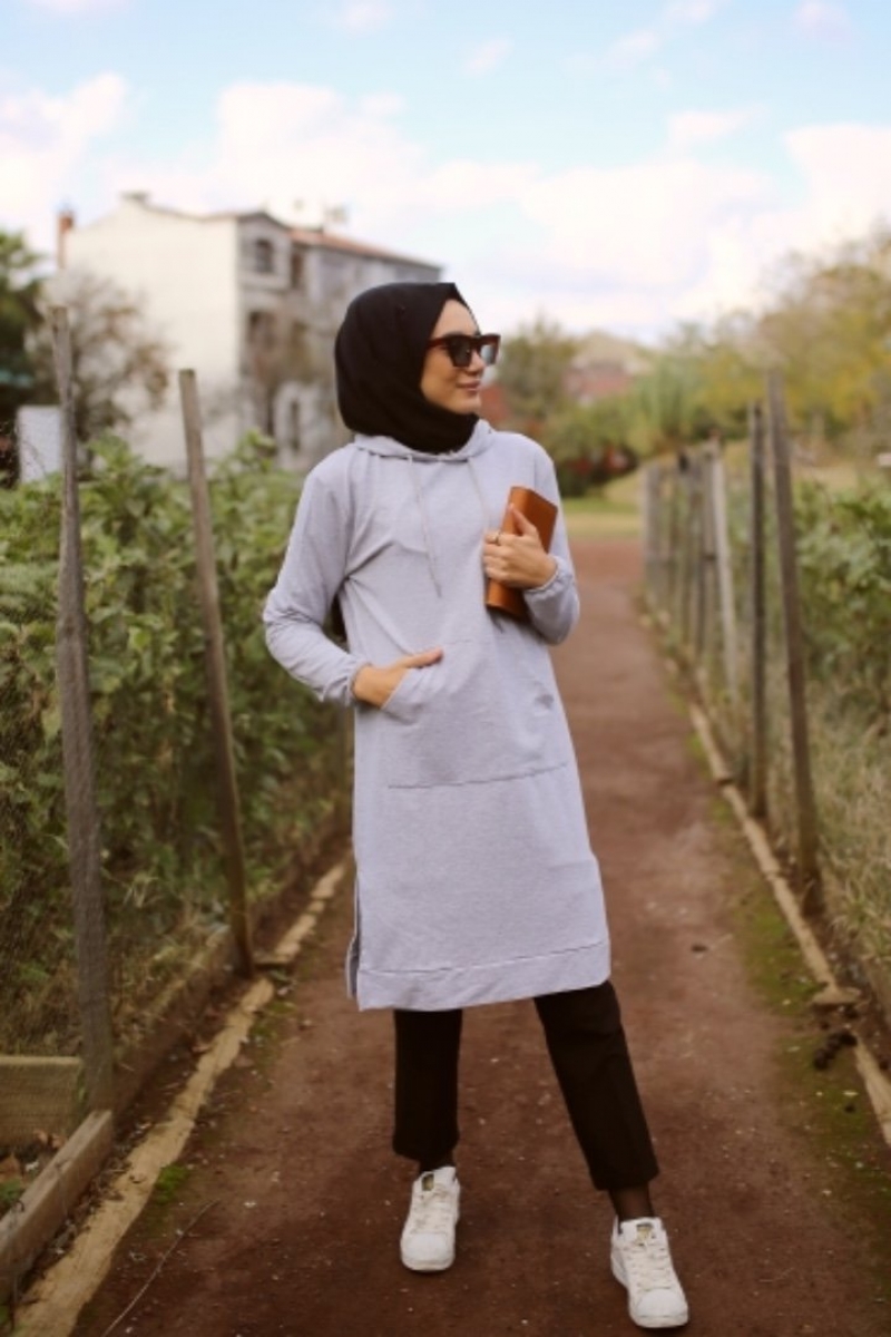 Colombia Gri Sweat Pantolon Kombin
