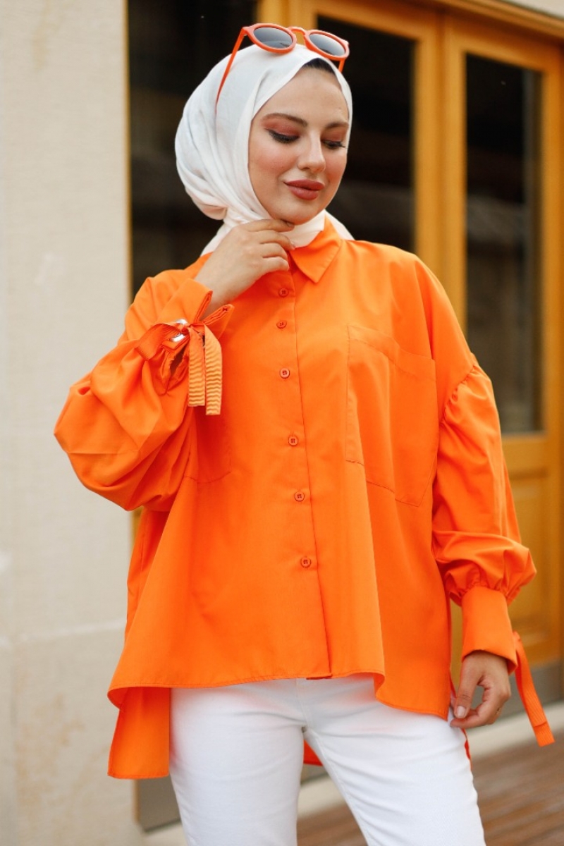 Color Turuncu Gömlek