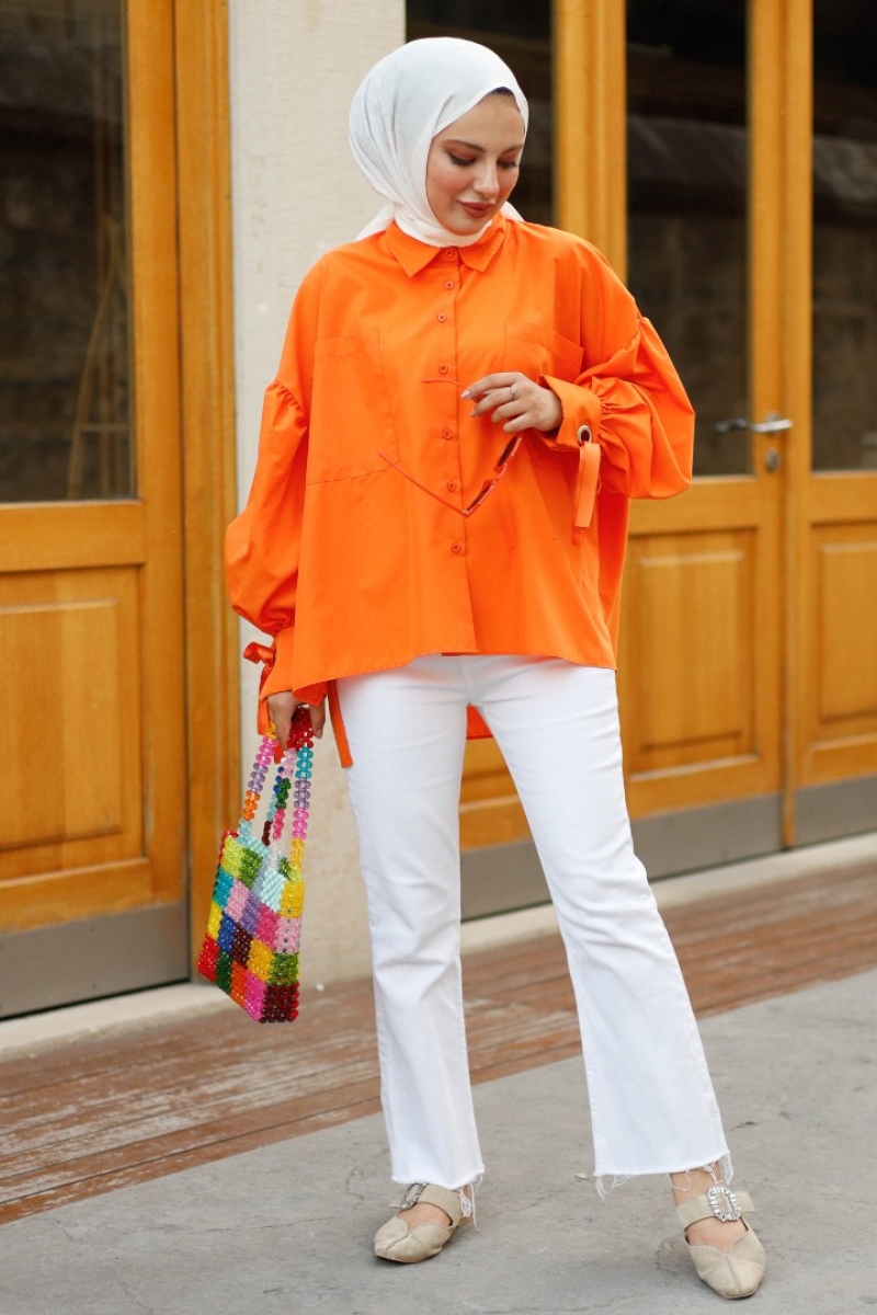 Color Turuncu Gömlek