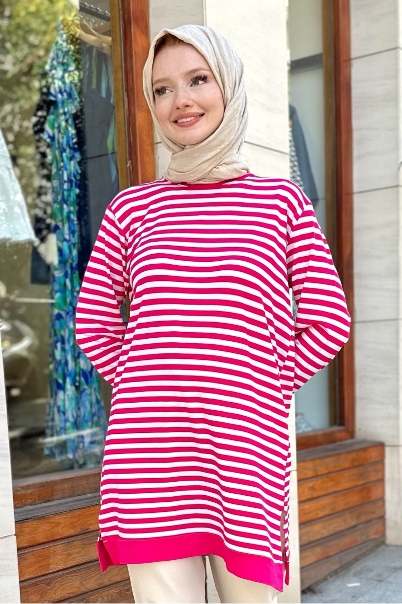 Cute Pembe Tunik