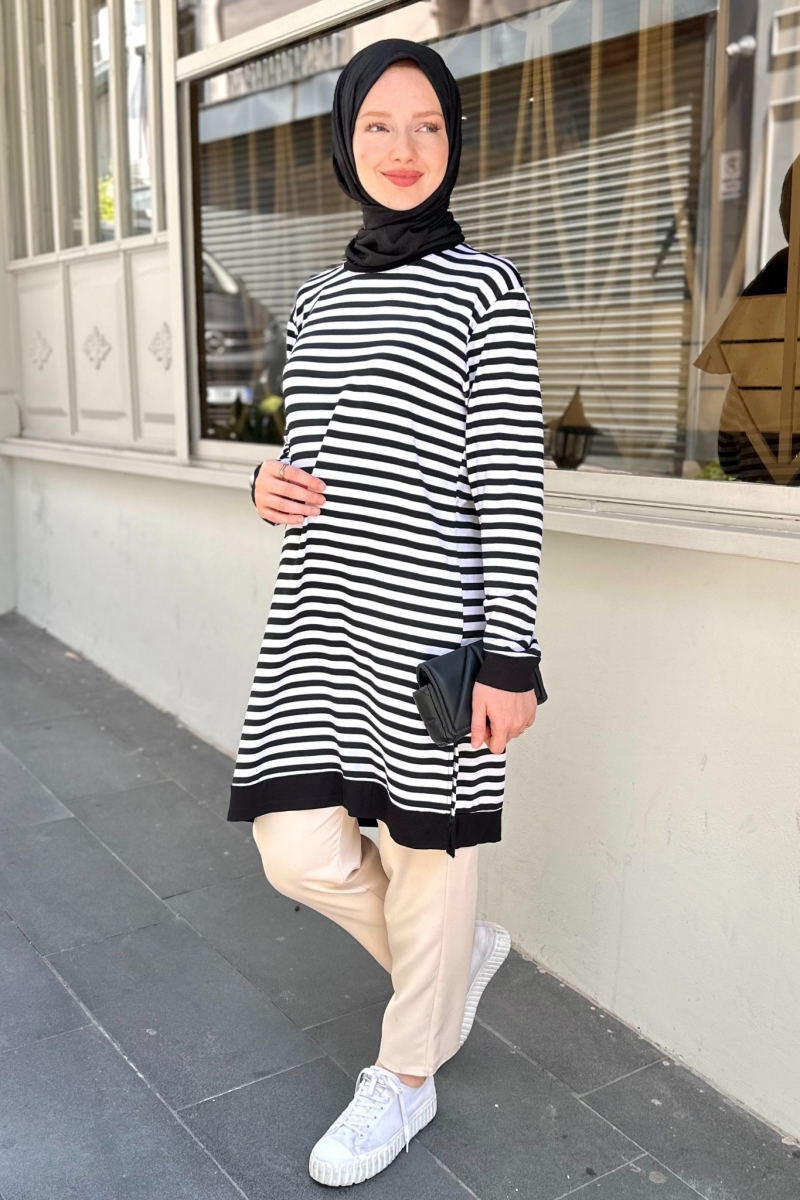 Cute Siyah Tunik