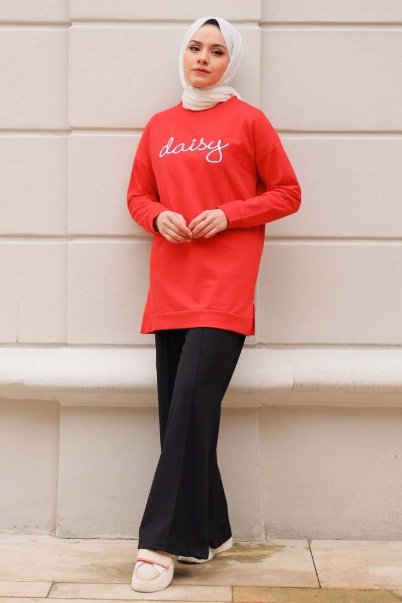 Daisy Kırmızı Sweat