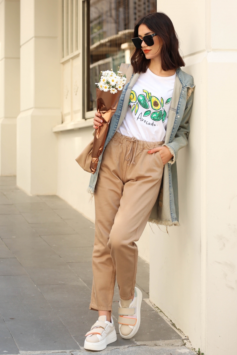 Damla Camel Pantolon