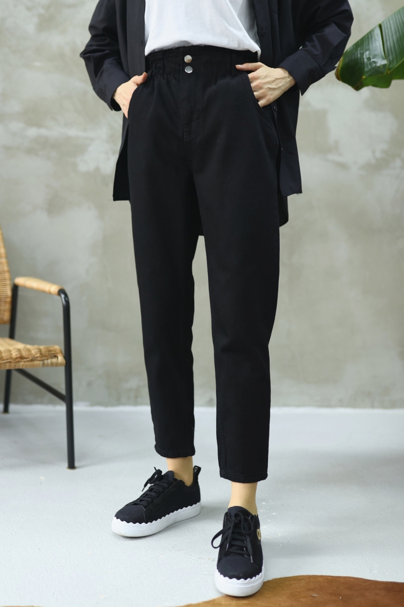 Darcy Siyah Kot Pantolon