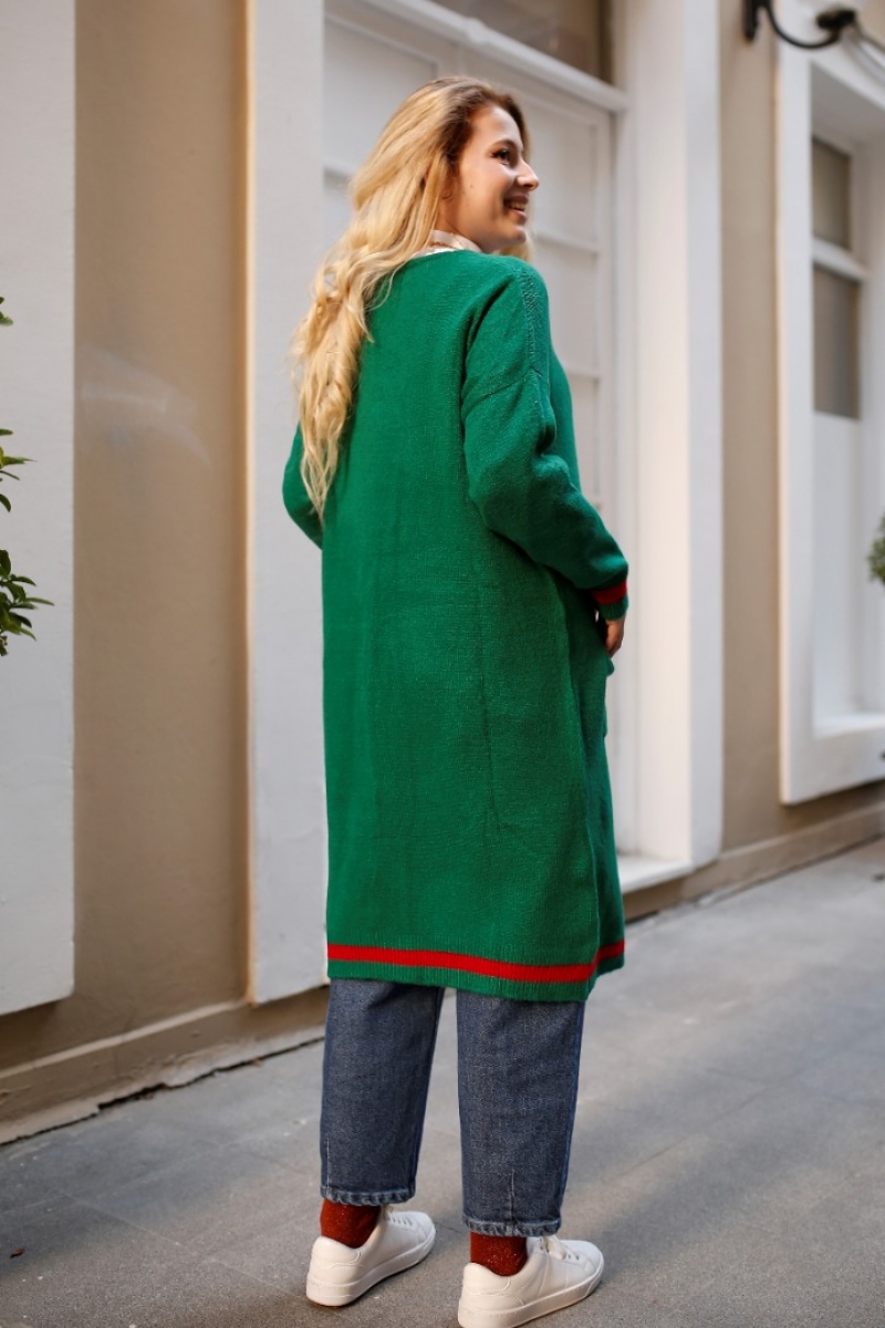 Daries Yeşil Triko Hırka