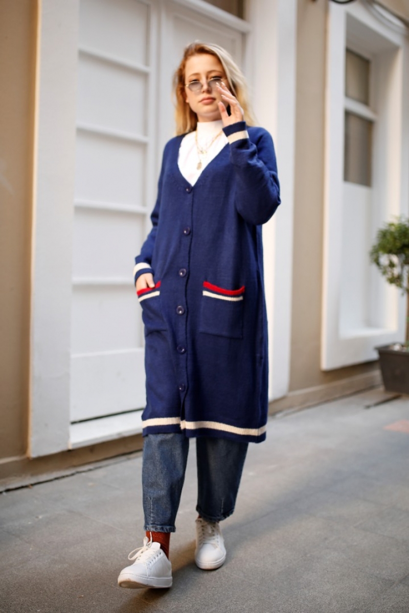 Daries Mavi Triko Hırka