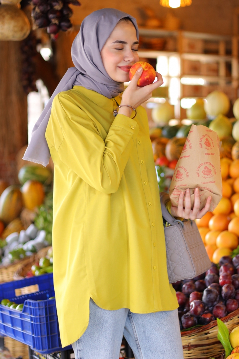 Dave Yağ Yeşili Tunik