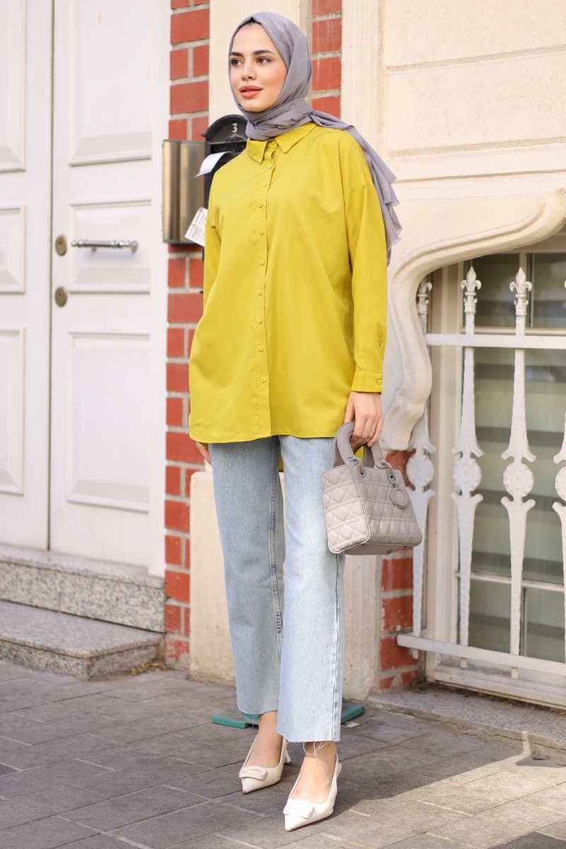 Dave Yağ Yeşili Tunik