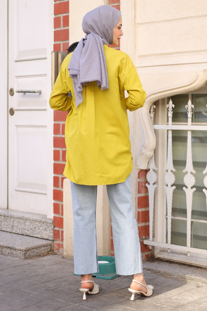 Dave Yağ Yeşili Tunik