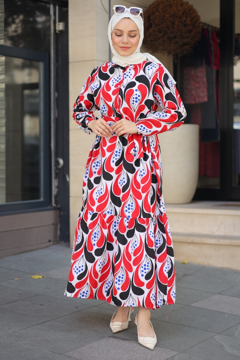 Derk Kırmızı Elbise